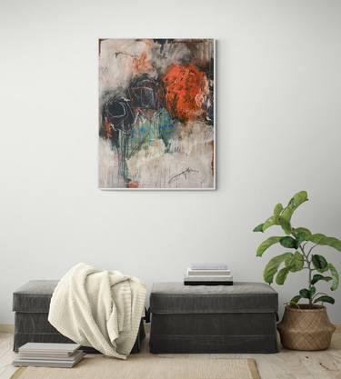 Original Abstract Floral Paintings by Jutta Rika Bressem
