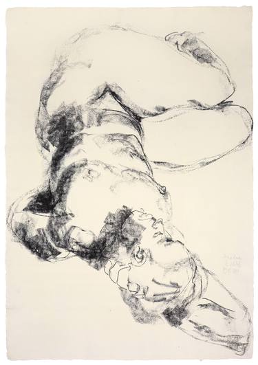 Original Figurative Nude Drawings by Katrin Schöß