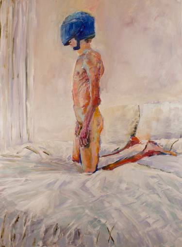 Original Expressionism Nude Painting by Francois Barthelemy