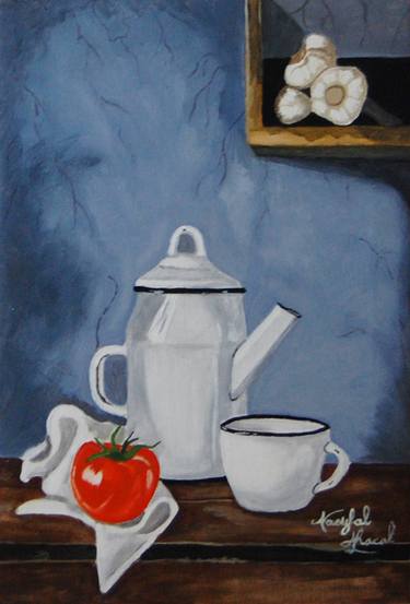 Original Art Deco Still Life Paintings by Naoufal Ahocal
