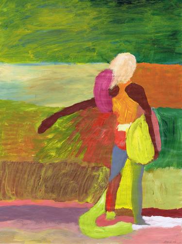 Original Conceptual People Paintings by Hans Juergen Diez