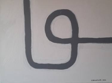 Original Conceptual Abstract Painting by Gloria Bonafonte
