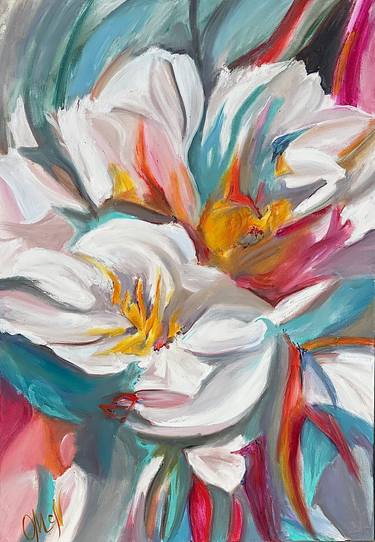 Original Abstract Expressionism Abstract Paintings by Olga Mcnamara