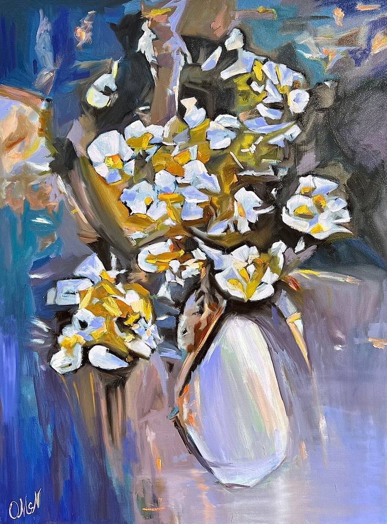 Original Impressionism Floral Paintings by Olga Mcnamara