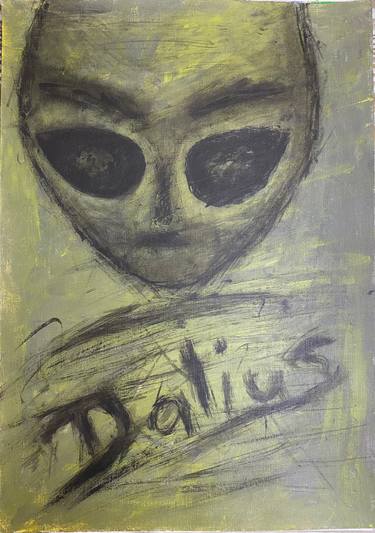 Original Modern Science/Technology Painting by Darius Radu