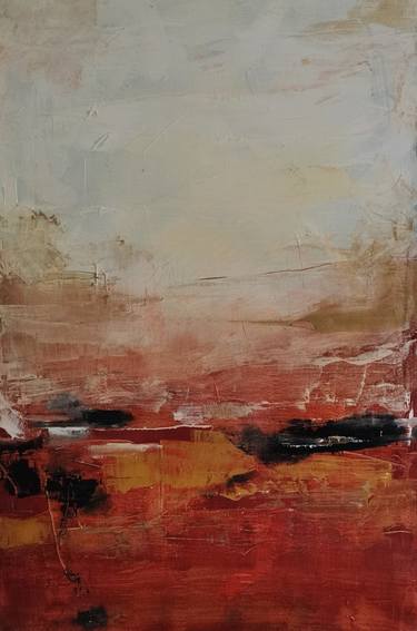 Original Abstract Expressionism Abstract Painting by Iza Kono