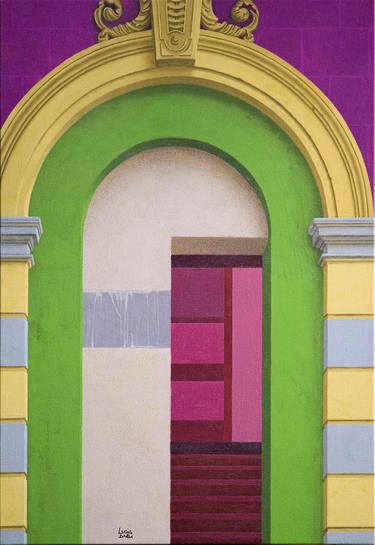 Original Contemporary Architecture Painting by Lucia Dibi