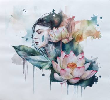 Original Abstract Health & Beauty Painting by Van Adel Art