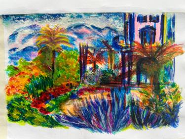 Original Abstract Expressionism Architecture Paintings by Ivanna Manzur