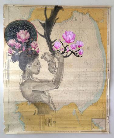 Original Figurative Women Mixed Media by Bella Maree