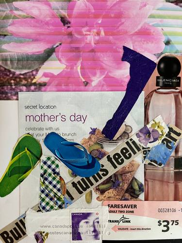 Original Conceptual Travel Mixed Media by Deborah Stephan