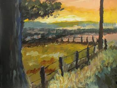 Original Expressionism Landscape Painting by Fred Bell
