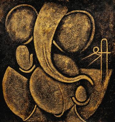 Original Art Deco Religious Mixed Media by Akash Bhisikar