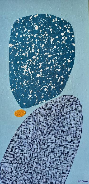 Original Abstract Expressionism Abstract Painting by Rita Somogyi