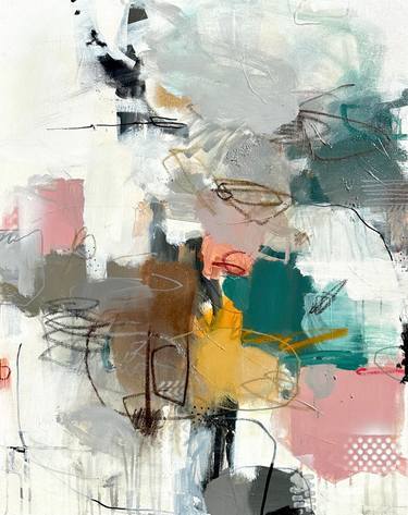 Original Abstract Expressionism Abstract Mixed Media by Bethany Robert