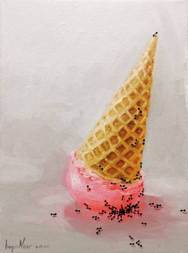 Original Conceptual Still Life Painting by Inga Noir