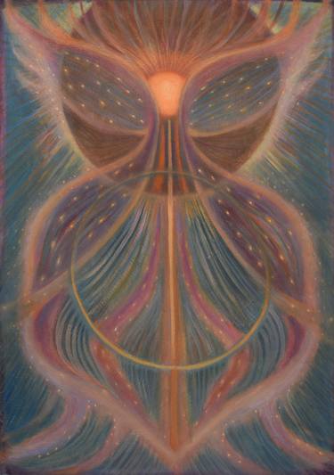 Original Symbolism Abstract Painting by Georgia Theologou