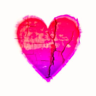 Original Abstract Love Mixed Media by Deborah Pendell