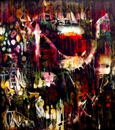 Original Abstract Outer Space Paintings by Caia Matheson