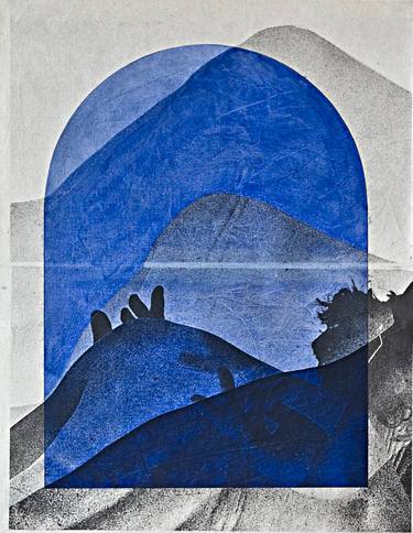 Original Abstract Architecture Mixed Media by Alexandre Liberato