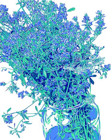 Original Contemporary Floral Digital by Vitali Komarov