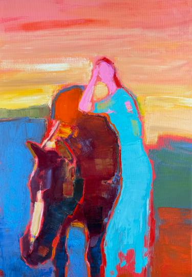 Original Contemporary Animal Painting by Irena Depko