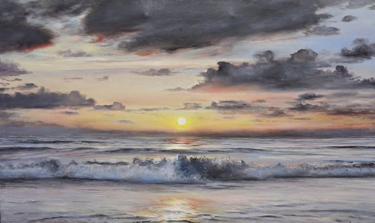 Original Realism Seascape Paintings by Aflatun Israilov