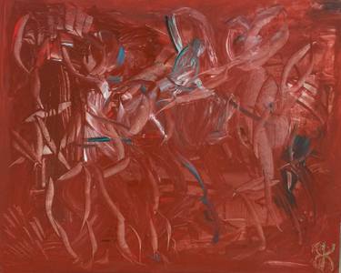 Original Abstract Painting by Katharina Belaga