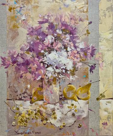 Original Contemporary Floral Paintings by Natalia Yampolskaia