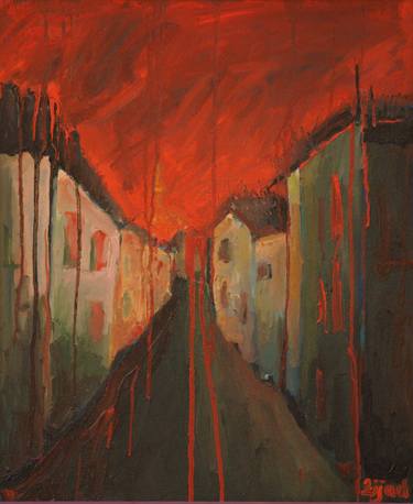 Original Expressionism Architecture Paintings by Zijad Mehmedovic