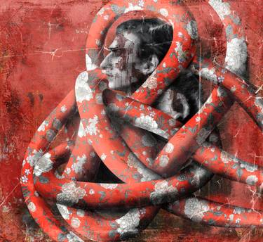 Original Abstract Expressionism Love Digital by Ozgur Aktas
