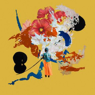 Original Conceptual World Culture Mixed Media by Luise Eru