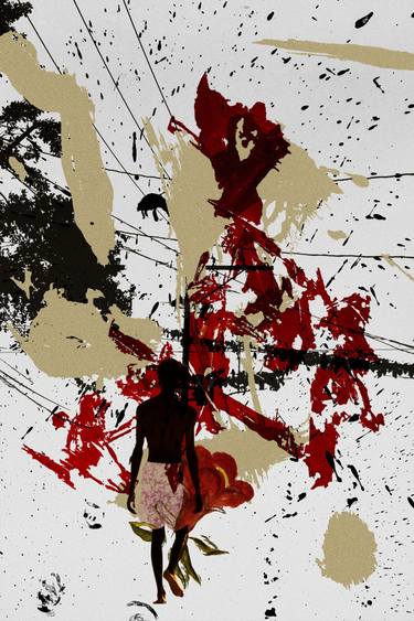 Original Conceptual Abstract Mixed Media by Luise Eru