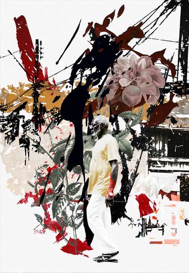 Original Abstract Expressionism Cities Mixed Media by Luise Eru