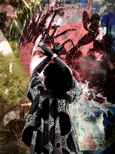 Original Abstract Expressionism Mortality Digital by Luise Eru