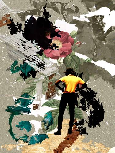 Original Conceptual Abstract Mixed Media by Luise Eru