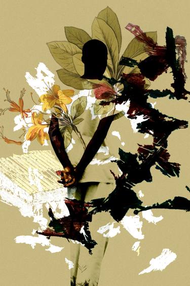 Original Abstract Religious Mixed Media by Luise Eru
