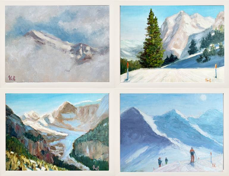 Original Figurative Landscape Paintings by Victoria Rechsteiner