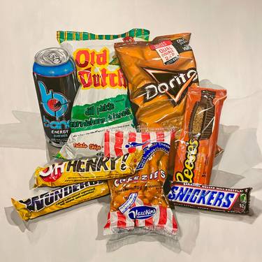 Original Fine Art Food Painting by Rick Rove