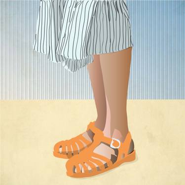 Original Illustration Women Digital by Layla Oz Art Studio