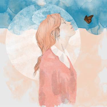Original Illustration People Digital by Layla Oz Art Studio