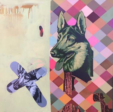 Original Pop Art Animal Mixed Media by David Mcglothlin