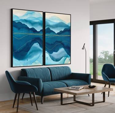 Original Conceptual Abstract Paintings by Olya Tereschuk