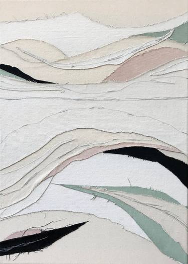 Original Abstract Landscape Collage by Olya Tereschuk