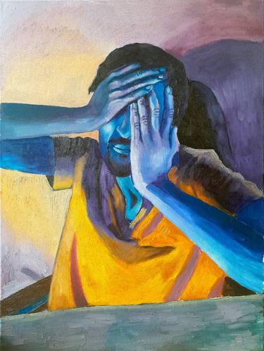 Original Fine Art Portrait Paintings by Karamoush Է