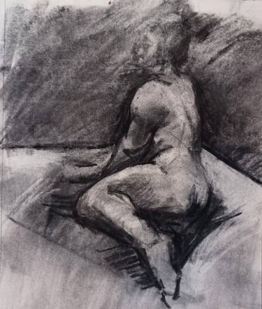 Original Black & White Nude Drawings by K G White