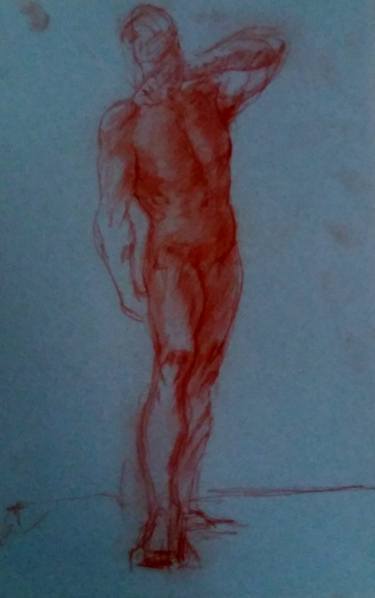 Original Abstract Nude Drawings by K G White