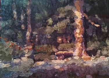 Original Abstract Expressionism Tree Paintings by K G White