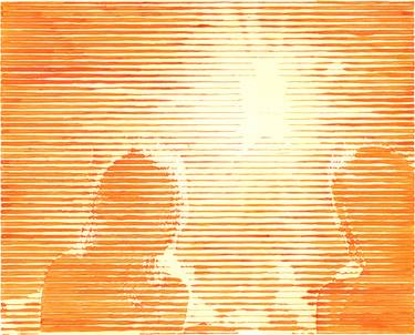 Original Abstract Light Drawings by Charles Buckley