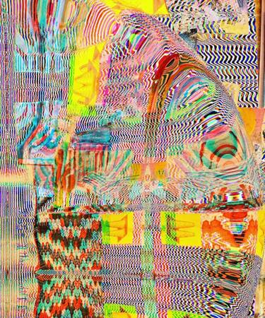 Original Glitch Abstract Digital by Seb Genikov
